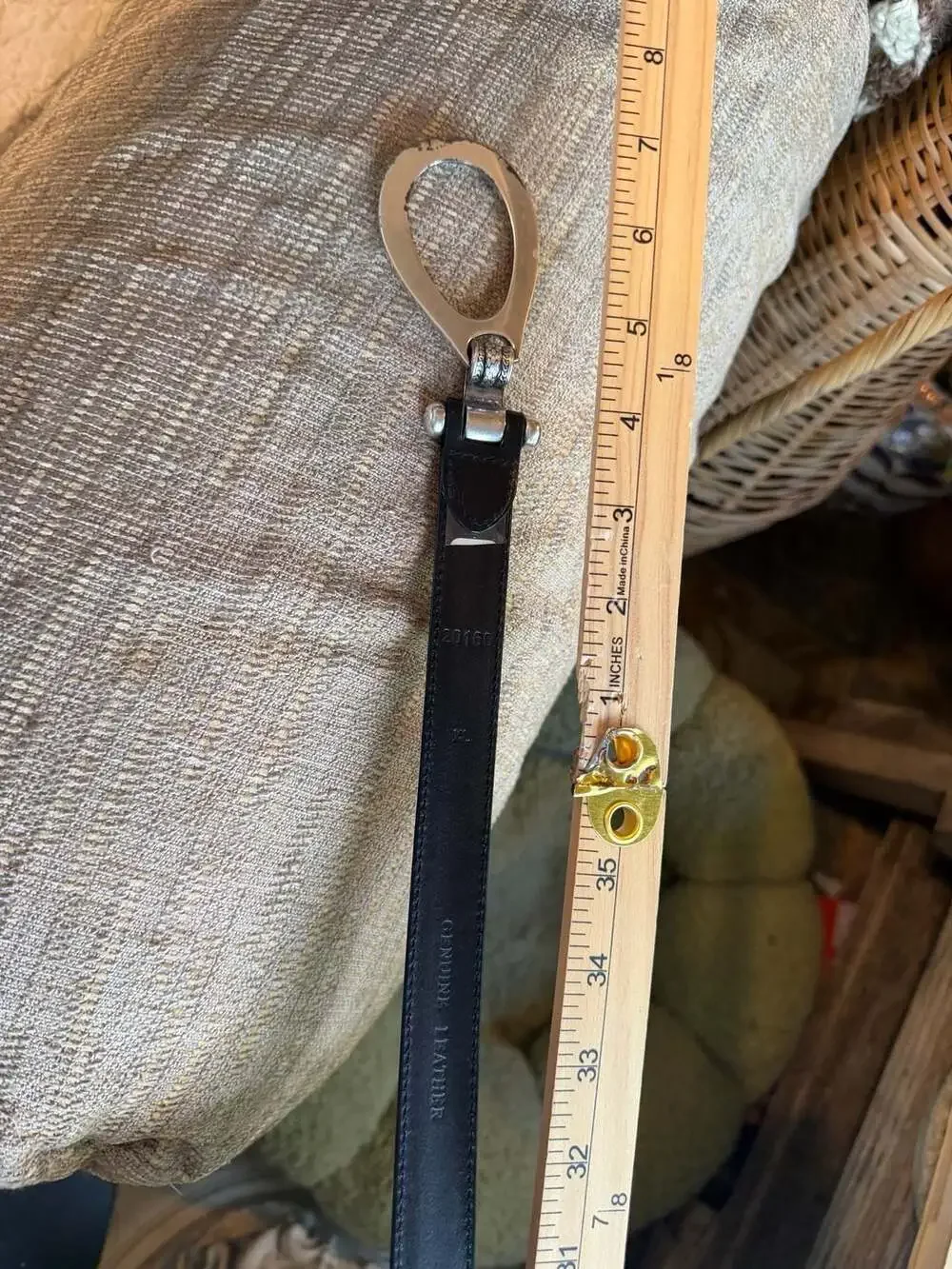 Unknown black leather